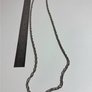 Silver Rope‎ Chain Necklace